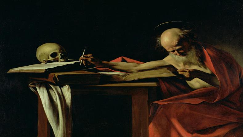 saint jerome writing caravaggio - خانه