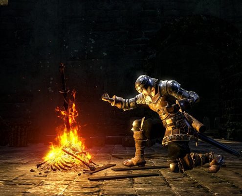 55. Dark Souls Bonfire 495x400 - بازی‌های جنگ ستارگان همچنان در اوج به سر می‌برند