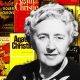 176. a black and white image of agatha christie overtop a background of her novels 80x80 - مقالات ترجمه‌شده